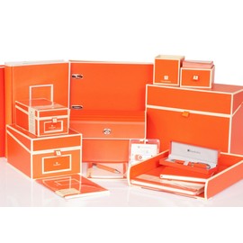 Semikolon 350915 Classic Notebook A5 Lined 176 Pages Cream White Paper Bookmark Orange Orange