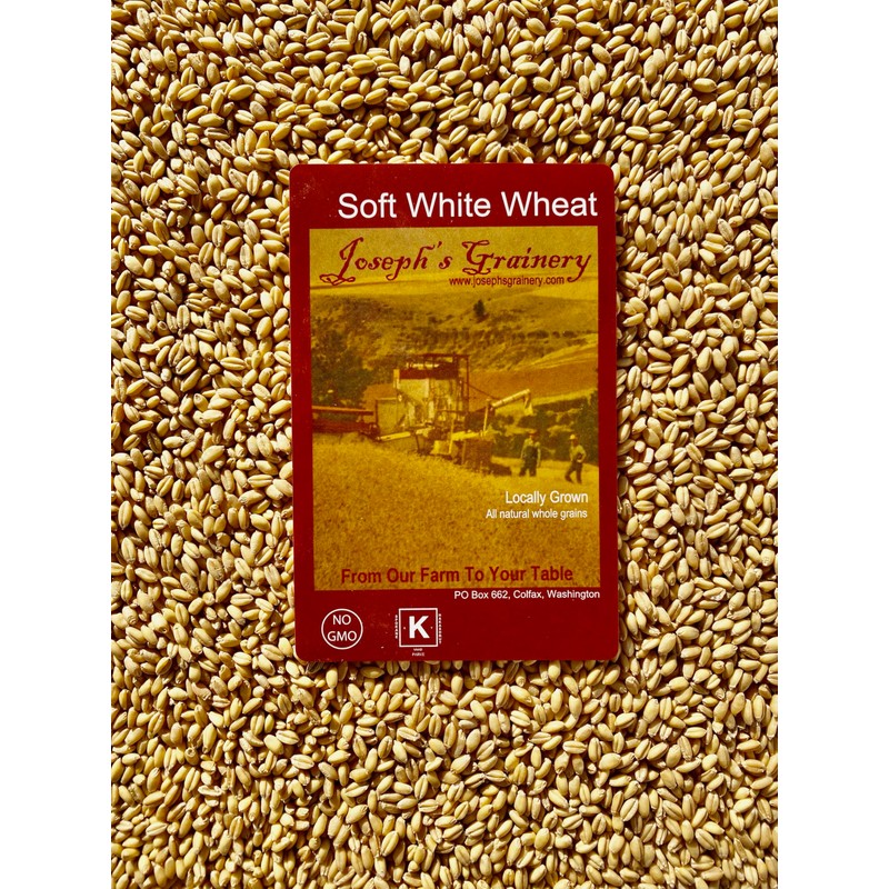 Soft White Wheat 18 Lbs, Joseph's Grainery Wheat Berries, All