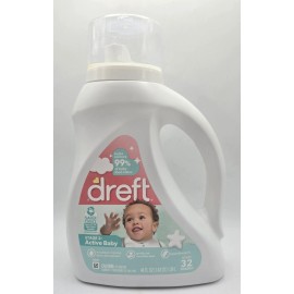 Dreft Active Baby Liquid Laundry Detergent - Hypoallergenic 46oz / 32 LOADS