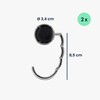 kwmobile Table Handbag Holder Hooks – 2 x Foldable Non-Slip