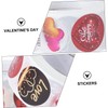 Operitacx 2sets Handmade Stickers 'i Love You' Labels for Valentine's