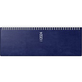 rido/idé Weekly Calendar 2024 Model 2 Pages = 1 Week Sheet Size 30.5 x 10.5 cm Dark Blue