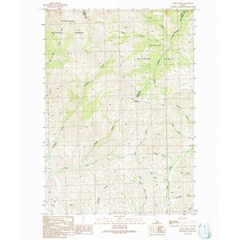 YellowMaps Trail Creek ID topo map, 1:24000 Scale, 7.5 X 7.5 Minute, Historical, 1991, Updated 1991, 26.8 x 22 in - Polypropylene