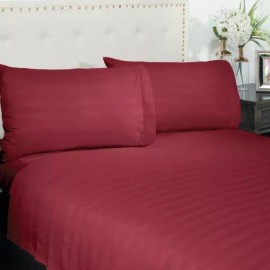 Elefantito Juego De Sabanas Individual Soft Vino Tela Satinada