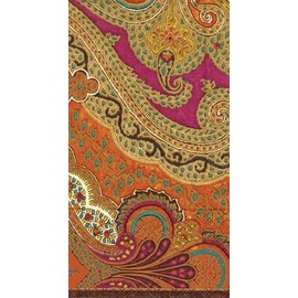 Caspari Entertaining Jaipur Spice Paper Guest Towels, 30-Pack