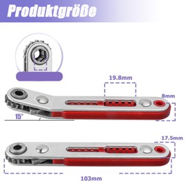 HaoTrade 2 x 1/4 inch micro screwdriver handle ratchets, small ratchet wrench, mini ratchet wrench, magnetic, ratchet set wrench for gadgets, cars, machines and other devices