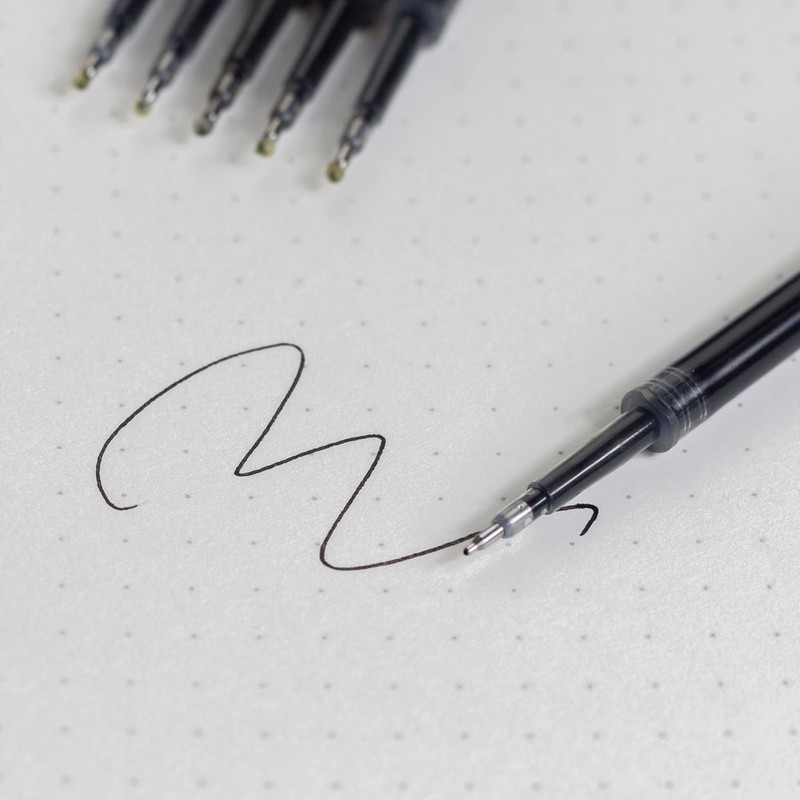 Idcrea 0.5mm Black Gel Pen Refills Fine Tip - Japanese