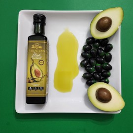 Villacados Extra Virgin Olive & Extra Virgin Avocado Oil Blend, 100% Pure Cold Pressed, Naturally Blended, Unrefined, Cooking, Frying, Grilling, Marinades & Dressings 8.5oz
