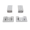 Aramox 1 Pair Removable Table Bracket, Marine Grade Stainless Steel