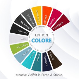 platino24 Acoustic Panels 3 Elements Colour Circle Diameter 40 cm Sun Yellow + Anthracite I Sound Absorber Made of Basotect G+ with Acoustic Felt I Sound Insulation Wall and Ceiling I Acoustic