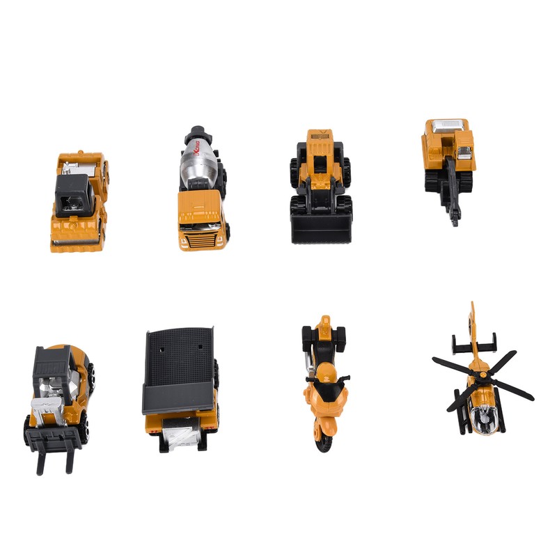 Pull Back Construction Vehicle Toys 1:64 Kids Truck Excavator Crane