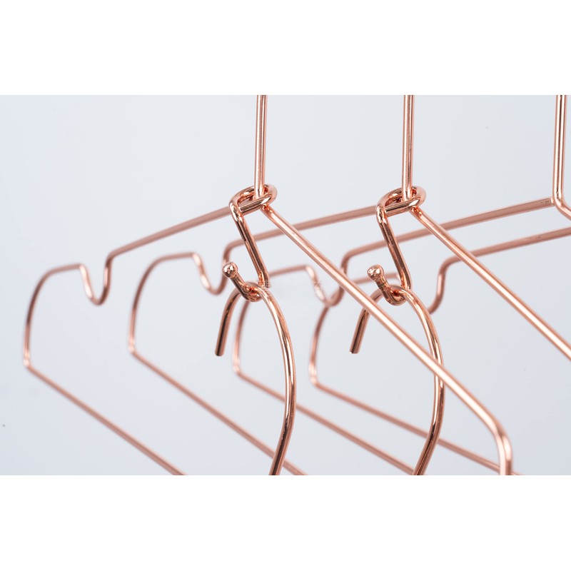 Koobay Clothes Hanger 36Pcs Connector Hooks Stable Hanger Rose Gold