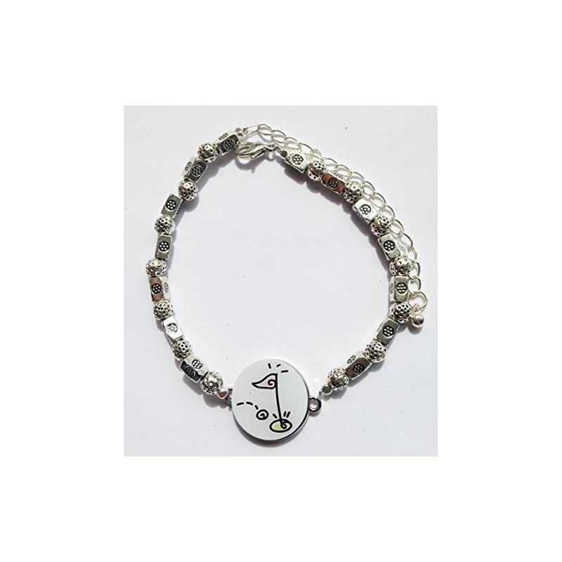 One Putt Designs Par 3 Collection Ball Marker Ankle Bracelet