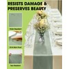 Pureegg Sage Green Plastic Table Runners - 10 Pack, 14''
