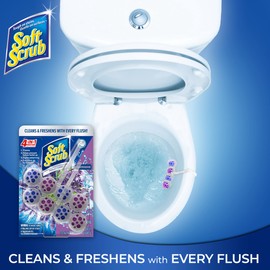 Soft Scrub Soft Scrub 4-in-1 Rim Hanger Toilet Bowl Cleaner, Lavender, 2 Count