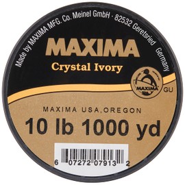 Maxima Fishing Line Guide Spools, Crystal Ivory, 10-Pound/1000-Yard