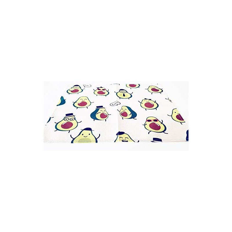 Juego de 4, 2 o individuales de aguacate (amarillo-verde, 2)