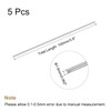 sourcing map 304 Stainless Steel Round Rods Bar,1.6mm Diameter 100mm