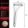 Professional Stainless Steel Vegetable and Fruit Peeler, Ergonomic Y-Shaped Design