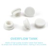 0XBIT Sink Hole Cover 20 Pack White Too Full Sink