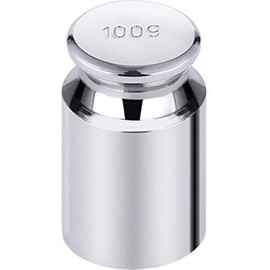 Trimming Shop 100 g Waage, verchromt für präzise Kalibrierung, um die Genauigkeit von Taschen- und Digitalwaagen, Schmuck- und Küchenwaagen zu überprüfen (1 Stück)