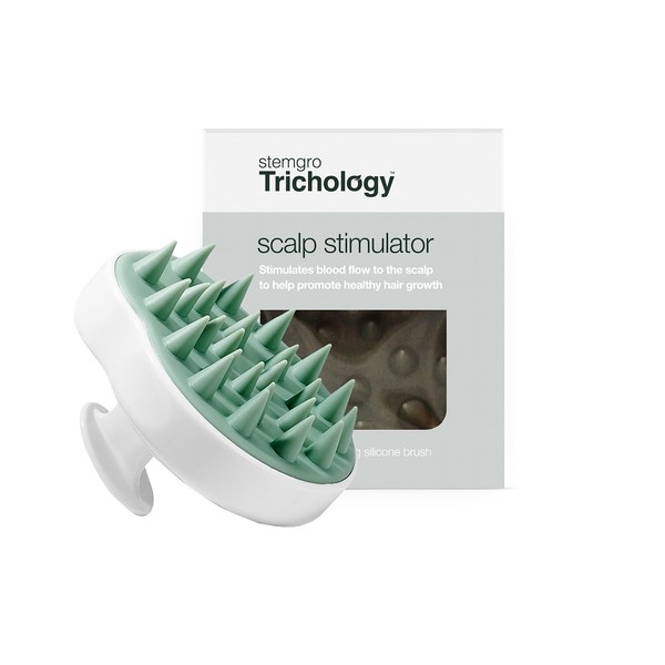 Stemgro Trichology Silicone Scalp Massager for Hair Regrowth - Scalp Scrub Brush for Hair Care & Hair Loss Treatment - Support Healthy Hair Growth and Fight Thinning Hair - Head Massager Brush