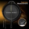 Utopia Kitchen Cast Iron Skillets 12 Inch, Chef's Pan, Pre-Seasoned