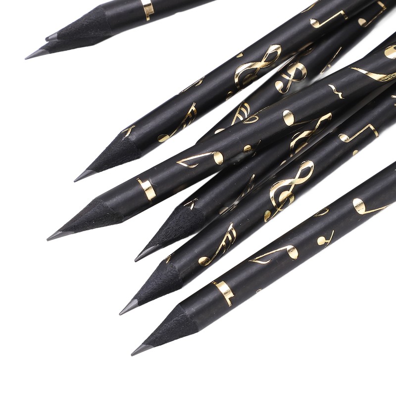 8Pcs Music Pencil Musical Note Stationery Set Kit with Pendant