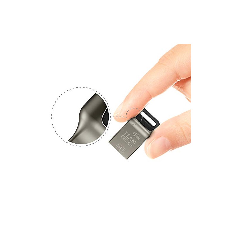 Team 256GB USB 3.2 (3.1/3.0) Capless Compact Zinc Alloy Housing