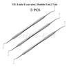 Generic 3 Pcs Dental Endodontic Spoon Excavators 17cm Double Ended