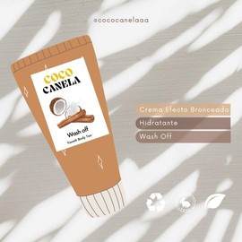 Coco Canela | Glow Bronceado Natural Instantáneo, Crema humectante facial y coporal con efecto bronceador, no mancha, cruelty free, ingredientes naturales