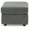 Signature Design by Ashley Stairatt Casual Rectangular Upholstered Ottoman, Gray