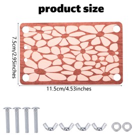 BOXOB Mini Flower Press, Wood Micro Flower Pressing Kit Small Tiny Plant Preservation Kit Book Press DIY Lovers Gift for Kids Adult Arts Crafts Tool, 4.53x2.95 inch