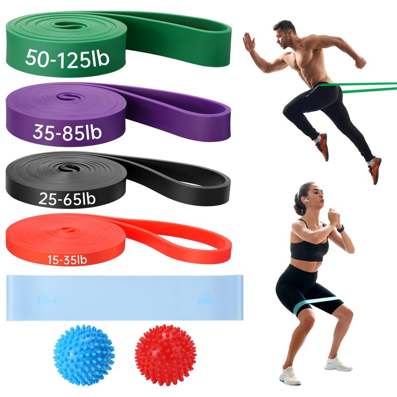 Resistance Bands for Exercise, 7-Piece Exercise Bands Set, Exercice Loop