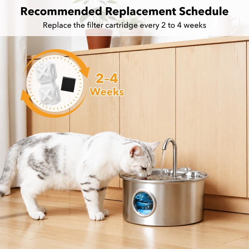 Cat Water Fountain Filters,VinDox Cotton & Activated Carbon Effectively