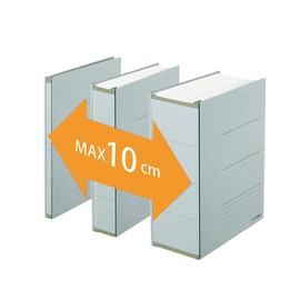 PLUS Japan, Zero Max Expandable File in Grey, 1er Pack (1x 1 File)