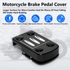 BAKAFOH Aluminum Larger Brake Pedal Cover Extender For Indian Scouts
