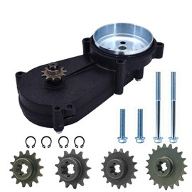 Transmission GearBox, T8F 11T Gear Box Replacement for 43cc 47cc 49cc 50cc 2-Stroke 13T 14T 17T 20T Pocket Bike Scooter ATV Go Kart Mini Bike Dirt Bike Pit Bike (Black)