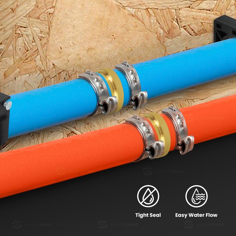 Supply Giant FQDQ0058-OM x PEX Straight Coupling Barb Pipe Fitting,