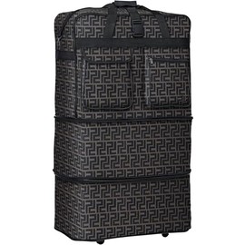 36" Rolling Duffle Bag Wheeled Expandable Spinner Suitcase Luggage