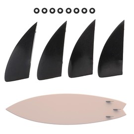 Surfboard Fin - Long-Lasting Surf Fins - Reinforced Removable Replacement Set for Surfing Paddle Swim Dive Light Equipment