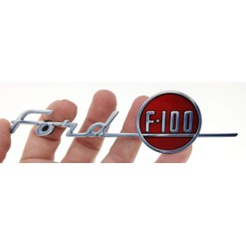 ZIC Motorsports 1955 Ford F-100 Truck Emblem Badge Heavy Duty Metal Garage Magnet - 6" X 2"