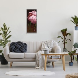 Stupell Industries Two Flamingos Pond Nature Framed Giclee Art, Design by Daniel Smith