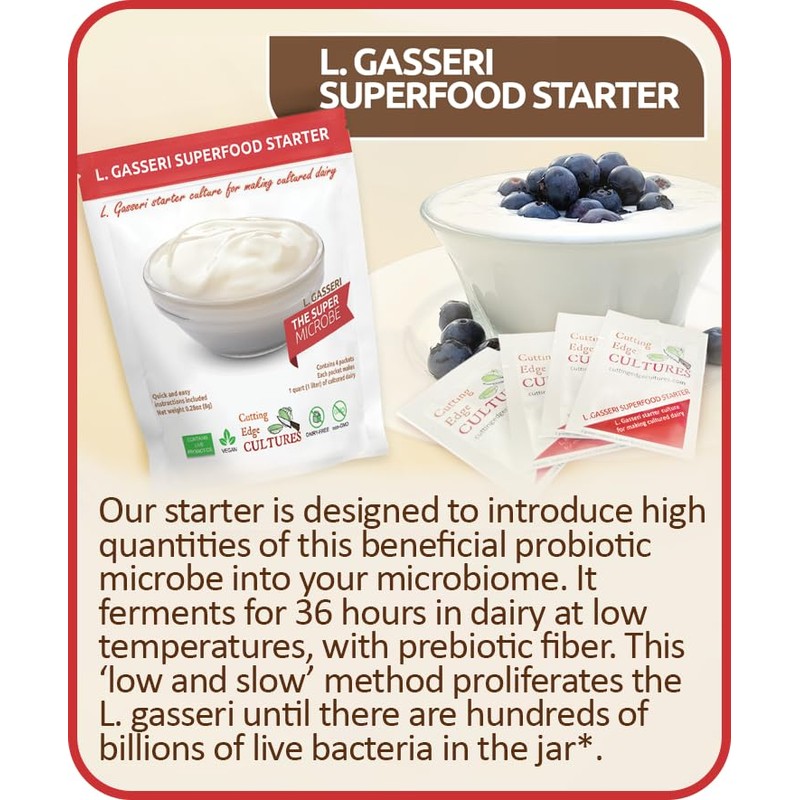 L. Gasseri SuperFood Starter Culture ProBiotic Cultured Dairy Low And