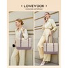 LOVEVOOK Women's Laptop Bag, Beige Pink