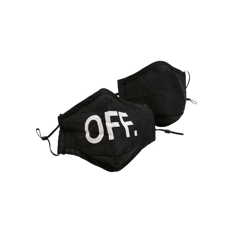 Urban Classics Unisex Face Mask Off 2-Pack Everyday Mask, black