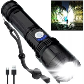 BERCOL Rechargeable LED Flashlights High Lumens, 990,000 Lumens Super Bright ...