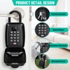 TEUEN Key Lock Box for Outside, Sturdy Waterproof Hanging Lock