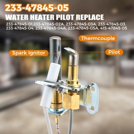 233-47845-05 Water Heater Pilot Assembly Compatible with Bradford White Water Heater, Replace for 415-47845-05, 233-47845-02A, 233-47845-03 Pilot Assembly
