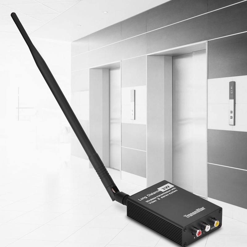 3W 2.4G Wireless AV Sender Audio Video Transmitter And Receiver